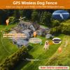 2 In 1 Dog GPS Fence Tracker Wireless GPS Dog Fence GPS Dog Collar with 32-2887FT Radius IPX6 Waterproof for Small Medium Large Dogs