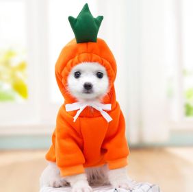 Cute Fruit Dog Clothes For Small Dogs Hoodies Winter Warm Fleece Pet Clothing Puppy Cat Costume Coat For French Chihuahua Outfit (Option: 3 Style-L)