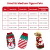 Pet Christmas Turtleneck Sweater Dog Cat Christmas Clothes Snowman Stripes Costume Winter Holiday Sweater for Small Medium Kitten Puppy Cats Dogs