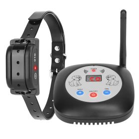 328FT Electric Wireless Dog Fence System With GPS Location Monitor Collar Receiver Rechargeable Beep Vibration Fence System for Small Medium Large Dog (Option: 1Collar)