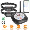 328FT Electric Wireless Dog Fence System With GPS Location Monitor Collar Receiver Rechargeable Beep Vibration Fence System for Small Medium Large Dog