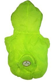 The Ultimate Waterproof Thunder-Paw Adjustable Zippered Folding Travel Dog Raincoat (size: large)