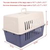 Portable Pet Box Cat & Dog Carrier Cage with Chrome Door