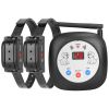 328FT Electric Wireless Dog Fence System With GPS Location Monitor Collar Receiver Rechargeable Beep Vibration Fence System for Small Medium Large Dog