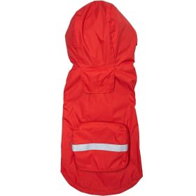 Packable Raincoat (Color: Red, size: medium)